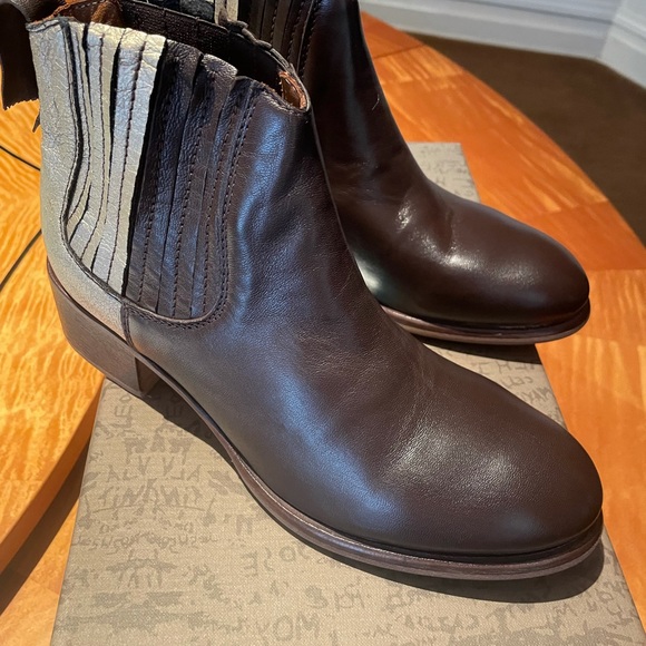 NEW w Box MOMA leather boots booties 7 37 - Picture 5 of 10